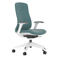 Chair Eda grey damask blue