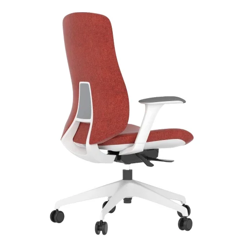 Chair Eda grey damask red, 1000000000044392 02 
