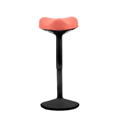 Табуретка Colt Black в дамаска, розова