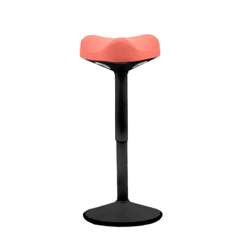 Colt Black stool in damask, pink, 1000000000044573
