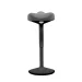 Colt Black stool in damask, grey, 1000000000044574 04 