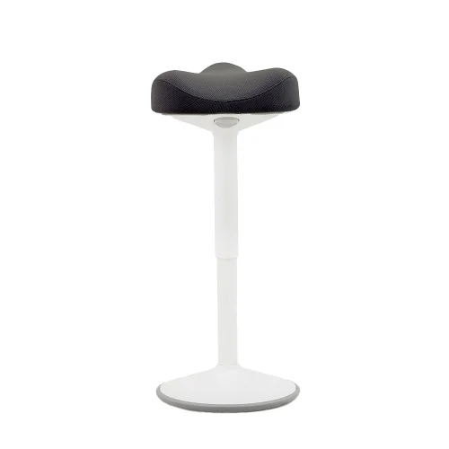 Colt White stool in damask, black, 1000000000044577 02 