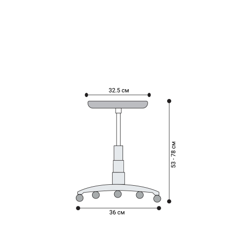 Colt White stool in damask, grey, 1000000000044578 04  — OK Office Colt White stool in damask, grey, 1000000000044578 04