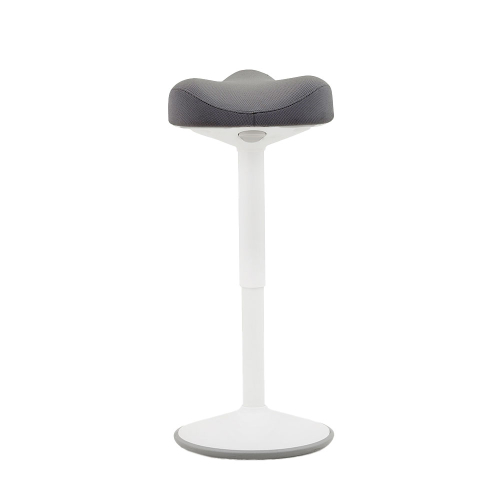 Colt White stool in damask, grey, 1000000000044578 02  — OK Office Colt White stool in damask, grey, 1000000000044578 02