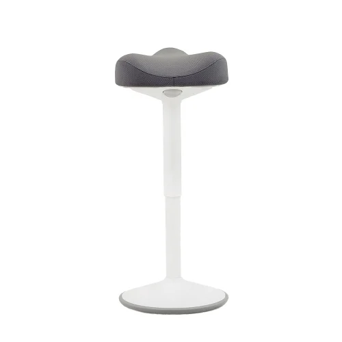 Colt White stool in damask, grey, 1000000000044578 02 