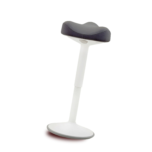 Colt White stool in damask, grey, 1000000000044578 03  — OK Office Colt White stool in damask, grey, 1000000000044578 03