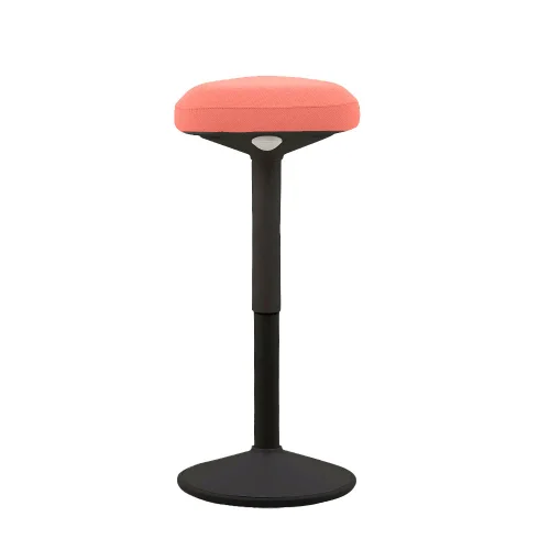 Aven Black stool in damask, pink, 1000000000044579