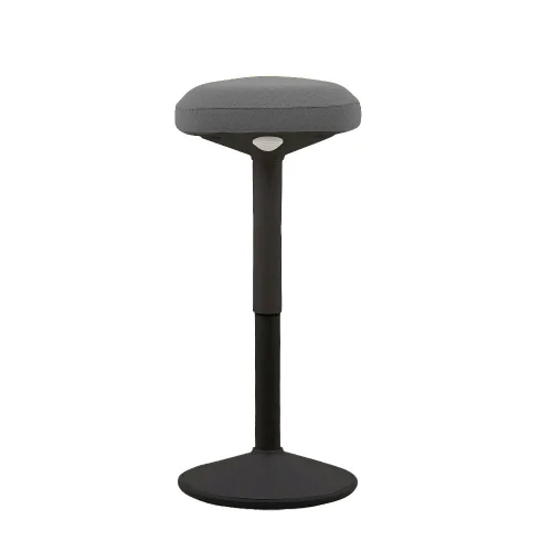 Aven Black stool in damask, grey, 1000000000044581