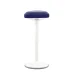 Aven White stool in damask, blue, 1000000000044586 02 