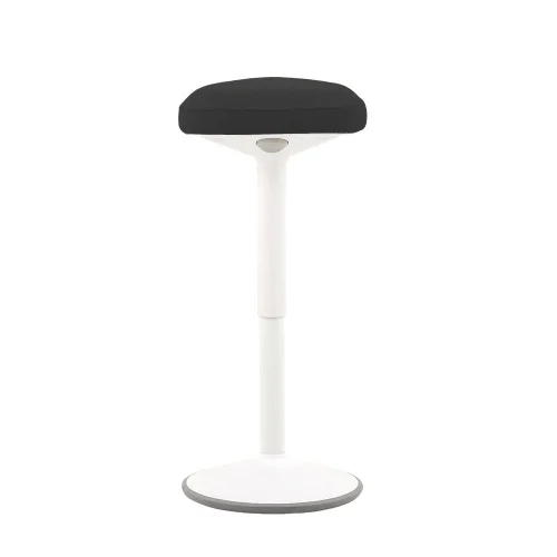 Aven White stool in damask, grey, 1000000000044587