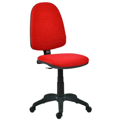 Chair Vega without armrests,damask, red, 1000000000044655