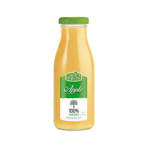 Аpple juice 100% Greno gl.bottle 250ml, 1000000000045014