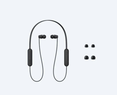 Sony Wireless Earphones WI-C100, Black, 2004548736133846 04  — OK Office Sony Wireless Earphones WI-C100, Black, 2004548736133846 04