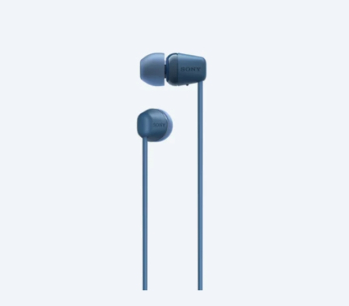 Sony Wireless Earphones WI-C100, Blue, 2004548736133945 03  — OK Office Sony Wireless Earphones WI-C100, Blue, 2004548736133945 03