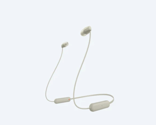 Sony Wireless Earphones WI-C100, Taupe, 2004548736133990 02  — OK Office Sony Wireless Earphones WI-C100, Taupe, 2004548736133990 02