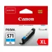 Патрон Canon CLI-571XL Cyan оригинал 680k, 2004549292032857 02 