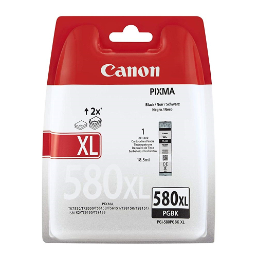 Патрон Canon PGI-580XL Pigment Black оригинал 18.5ml, 2004549292086980 02 