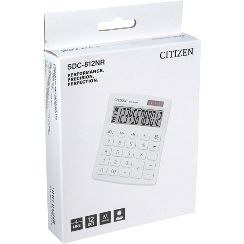 Calculator CITIZEN SDC 812WHE 12-digit w, 1000000000033974 04 