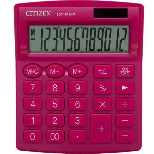 Калкулатор Citizen SDC 812PKE 12разр чрв, 1000000000033973 02 