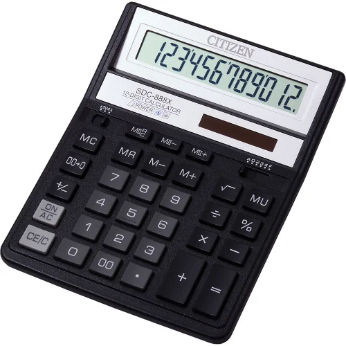 Citizen SDC 888XBK desktop calculator, 1000000000043171