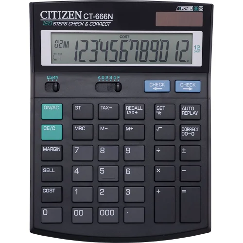 Calculator Citizen CT 666 12-digit set, 1000000000011633 02 
