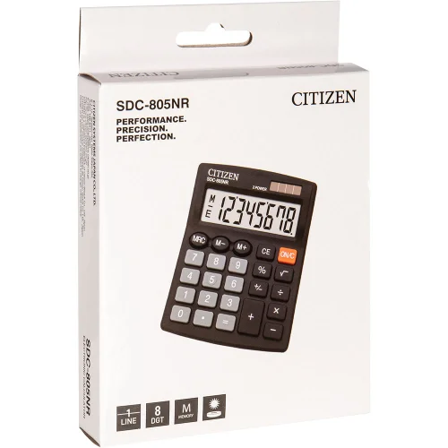 Citizen SDC 805 8-Digit Calculator, 1000000000004644 04 