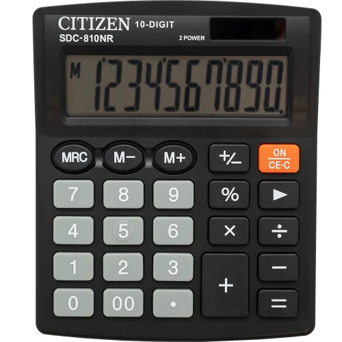 Calculator Citizen SDC 810NR 10 digits, 1000000000005571 02 