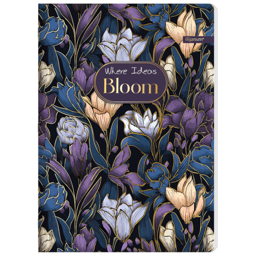Notebook A4 Ilijanum Bloom 52 sheet, 1000000000045681 02 
