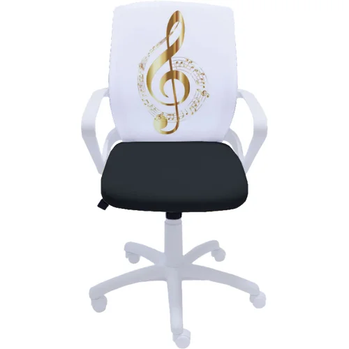 Fly White Print Chair for Girl, 1000000000045853 06 