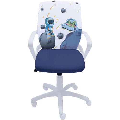 Fly White Print Chair for Boy, 1000000000045854 03 