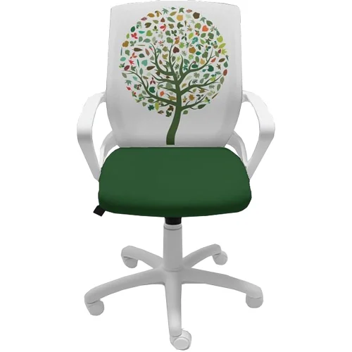 Fly White Print Chair for Boy, 1000000000045854 05 