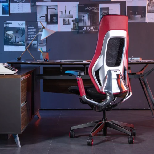 Work chair Roc Chair X black/red, 1000000000045873 05 