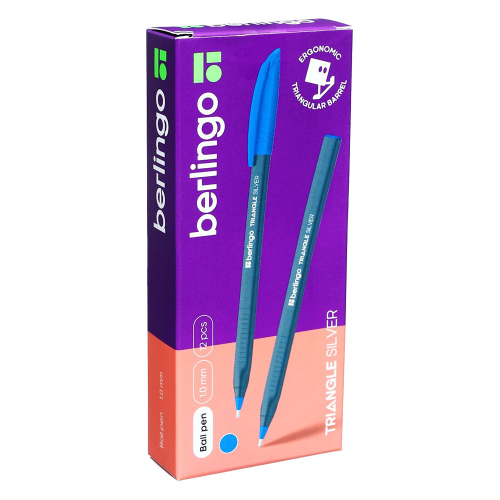 Ballpoint Berlingo Triangle Silver 1.0mm, 1000000000043691 04 