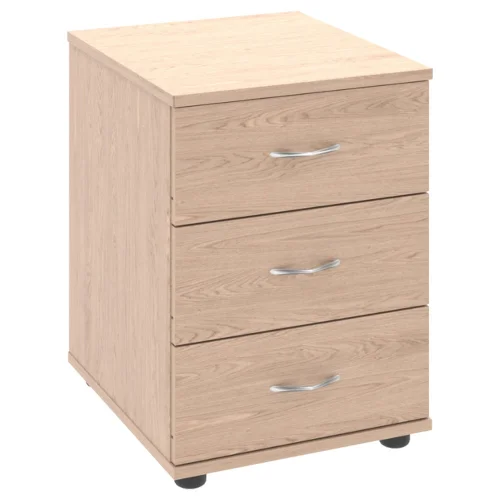 Container 3 drawers+key Lite wheel beech, 1000000000046095