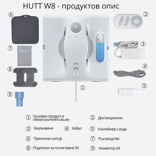 Window Cleaner Robot Xiaomi Hutt W8, 1000000000046253 09 