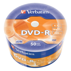 DVD-R Verbatim 16X 4.7GB шпиндел оп.50
