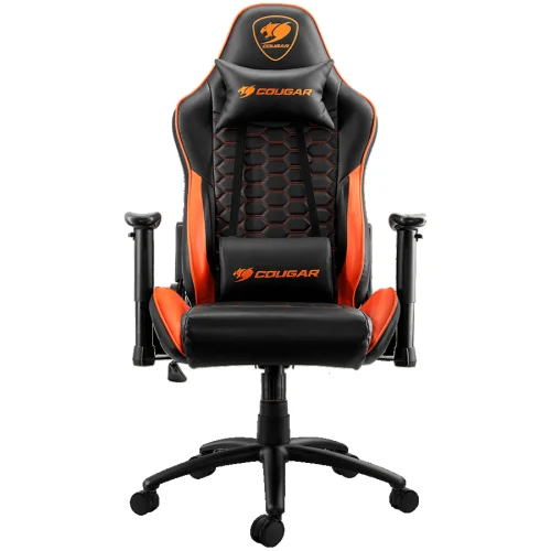 COUGAR OUTRIDER - Orange, Gaming Chair, Premium PVC Leather, Head and Lumbar Pillow, 2004710483772122