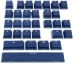 Ducky Keycap Set, Rubber, Navy, 2004710578305051 03 