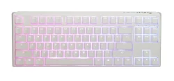 Ducky One 3 RGB TKL Gaming Keyboard, Cherry MX Brown, White