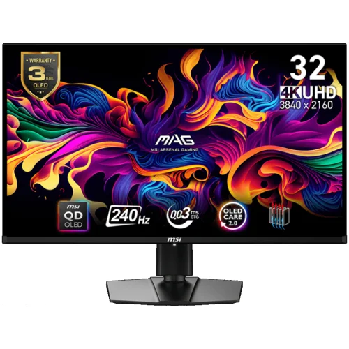 Геймърски монитор MSI MAG 321UPX QD-OLED 32' UHD 2840x2160, 2004711377150255