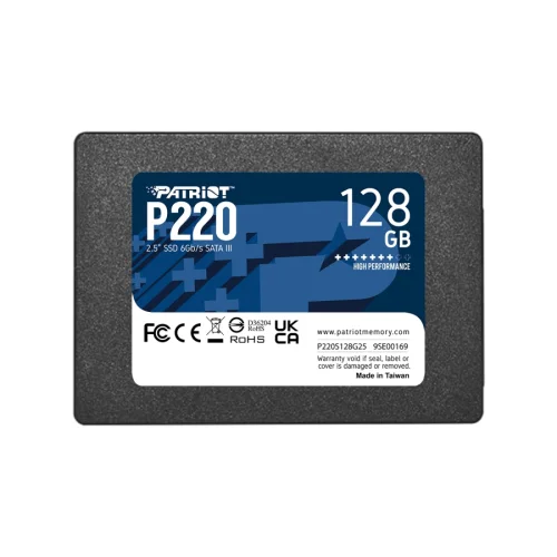 Patriot P220 SSD 128GB SATA3 2.5, 2004711378422337