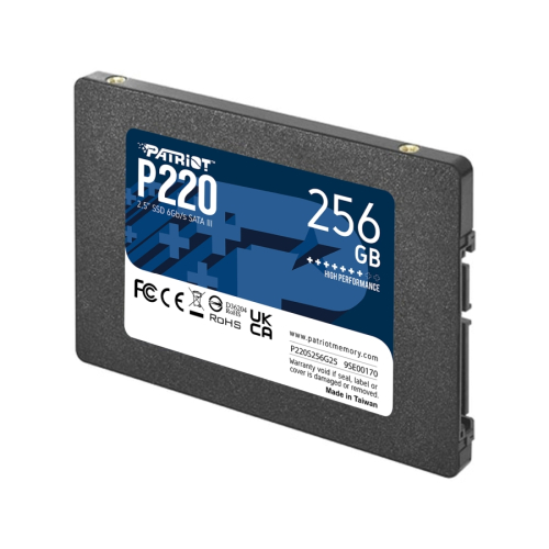 Вътрешен SSD диск Patriot P220 256GB SATA3 2.5, 2004711378422344 02  — OK Office Вътрешен SSD диск Patriot P220 256GB SATA3 2.5, 2004711378422344 02