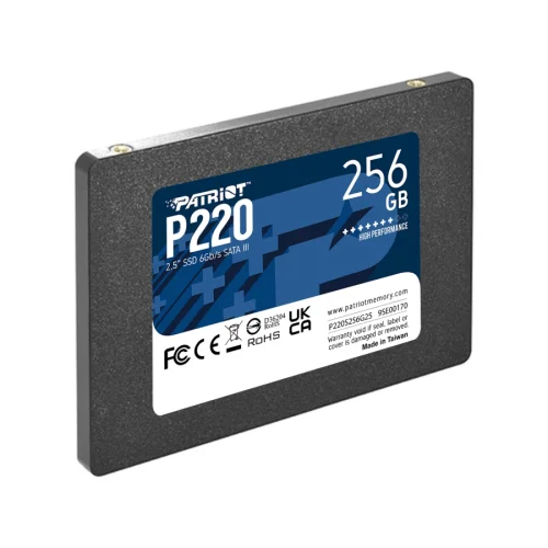 Patriot P220 SSD 256GB SATA3 2.5, 2004711378422344 03 