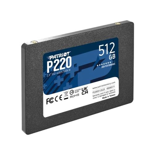 Patriot P220 SSD 512GB SATA3 2.5, 2004711378422351 02 