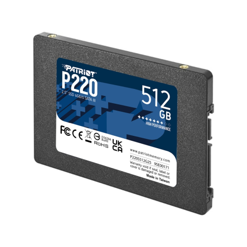 Вътрешен SSD диск Patriot P220 512GB SATA3 2.5, 2004711378422351 03 