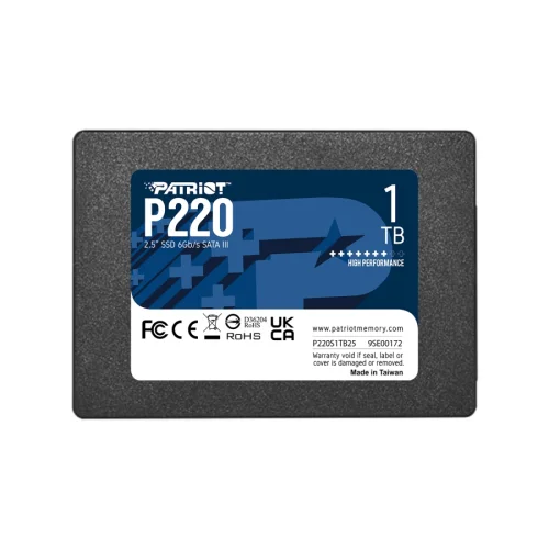 Твърд диск Patriot P220 SSD 1TB SATA3 2.5, 2004711378422368