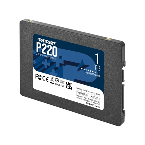 Твърд диск Patriot P220 SSD 1TB SATA3 2.5, 2004711378422368 02 