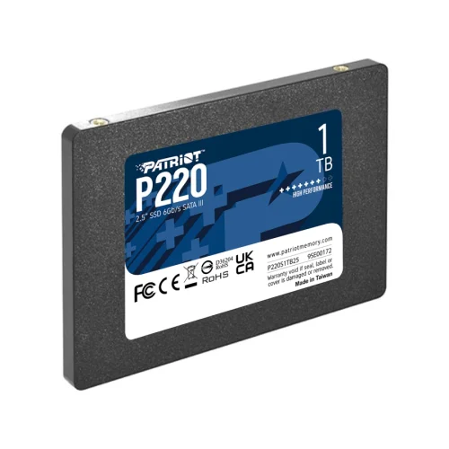 Твърд диск Patriot P220 SSD 1TB SATA3 2.5, 2004711378422368 03 
