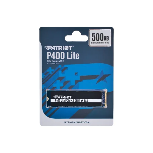 Твърд диск, Patriot P400 LITE 500GB M.2 2280 PCIE Gen4 x4, 2004711378424126 05 