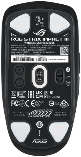 Безжична геймърска мишка Asus ROG Strix Impact III, 2004711387278161 04  — OK Office Безжична геймърска мишка Asus ROG Strix Impact III, 2004711387278161 04